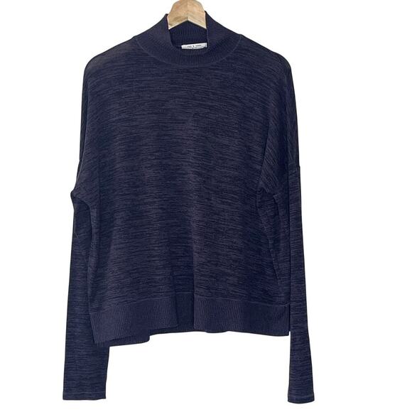 RAG & BONE NEW YORK HIGH NECK LONG SLEEVE TOP SIZE M - Picture 1 of 8